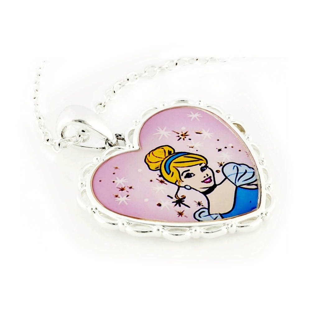 Disney® Cinderella Necklace (Pendant w/ Chain)pink